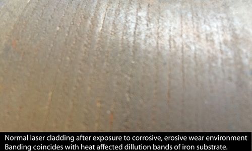 Normal Laser Cladding After Wear Surface Being Exposed to Corrosive Environment